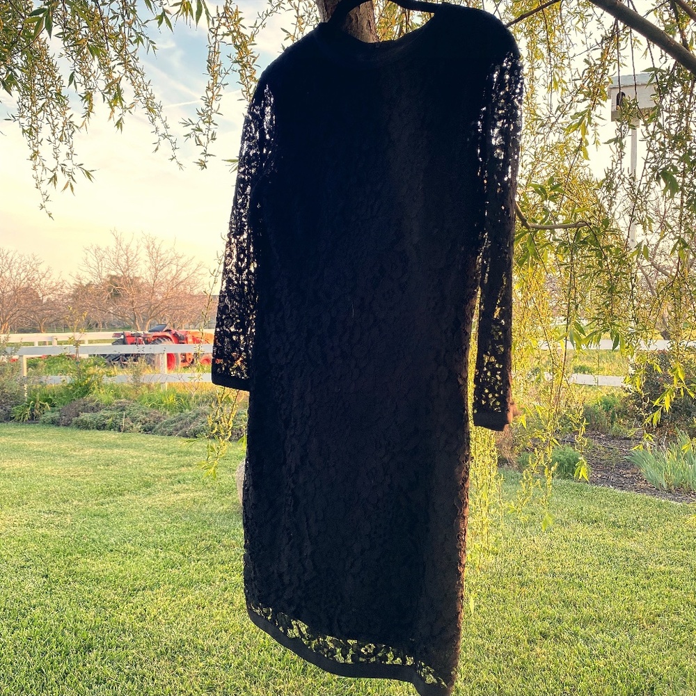 JOSEPH black lace dress